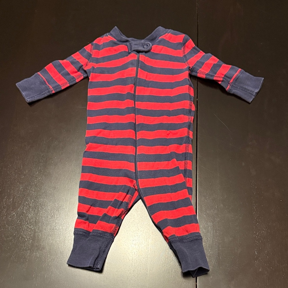 Hanna Andersson Navy and Red Striped